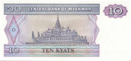 Myanmar 7db klf modern bankjegy T:I