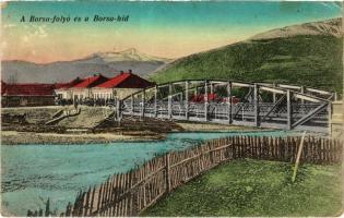 1916 Borsa (Máramaros), Borsa folyó és híd. Vider Hers kiadása / bridge, riverside (EK)