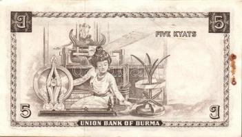 Burma 8db klf modern bankjegy T:I