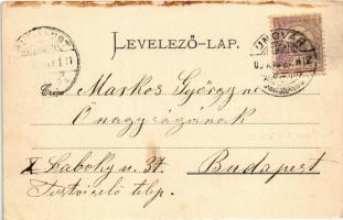 1900 Ungvár, Uzshorod, Uzhhorod, Uzhorod; látkép, híd. Szenczer Henrik kiadása / general view, bridg...