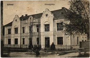 1916 Kölesd, Községháza. Becker Imre kiadása (EK)