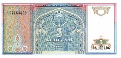 Üzbegisztán 8 db klf modern bankjegy T:1