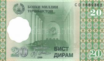 Tadzsikisztán 8 db klf modern bankjegy T:1