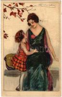 1926 Italian lady art postcard. Anna & Gasparini 418-1 s: Mauzan