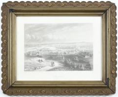Antoinette Asselineau (1811-1889), Thomas Heawood (1810-1870): Boulogne, 1850-60 körül. Acélmetszet, papír, jelzett a metszeten. Dekoratív, sérült régi üvegezett fakeretben. 13,5x19,5 cm