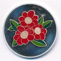 DN "Boldog születésnapot - Happy Birthday" kétoldalas, egyik oldalán zománcozott, jelzett ...