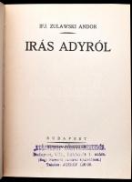 Ifj. Zulawski Andor: Írás Adyról. Bp., é.n., Renaissance, Kiadói javított papírkötés, kopottas állap...