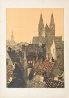 Edmund Schaefer (1880-1959), 4 db grafika: Részletek a régi Brémáról (Alt-Bremen). Litográfia, papír...