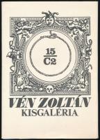 Vén Zoltán: Kisgaléria. 15 db jelzett rézkarc mappában. Sorszámozott, 061/150, 12x9,5 cm