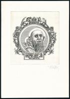 Vén Zoltán: Kisgaléria. 15 db jelzett rézkarc mappában. Sorszámozott, 061/150, 12x9,5 cm