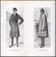 cca 1910, 13 db londoni női és férfi divatkép (Minister's Gazette&Fashion), ofszet nyomat, ...