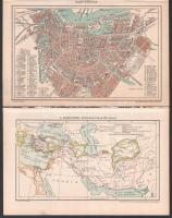 cca 1900-1940 46 db vegyes térkép, többségében a Pallas Nagy Lexikonából, néhány vármegye térképpel ...