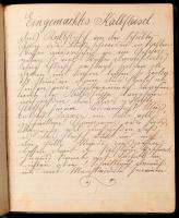 cca 1900 Sváb-magyar kézzel írt receptgyűjtemény kb 100 oldalon