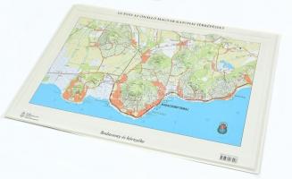 Badacsony és környéke - 100 éves az önálló magyar katonai térképészet, 3D-s műanyag domborzati térkép, készítette: HM Zrínyi Nonprofit Kft., jó állapotban, 54,5x40 cm