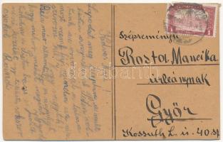 1921 Marriage humour, angry wife. litho (EK)