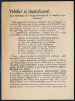 cca 1965 "Vádoljuk az imperializmust" röplap