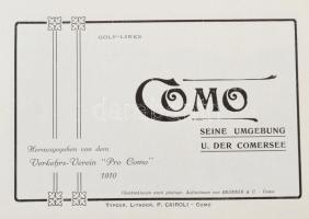 1910 Como, seine Umgebung und der Comersee, képekkel illusztrált kiadvány, térképpel, 48p