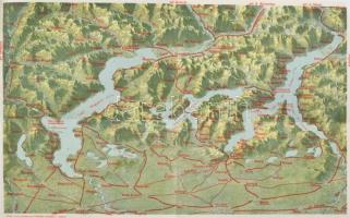 1910 Como, seine Umgebung und der Comersee, képekkel illusztrált kiadvány, térképpel, 48p