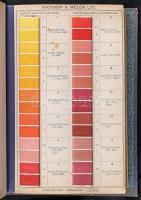 cca 1930-1940 Hickson & Welch Ltd. Castleford angol cérnafesték-gyár mintakatalógusa, sok termék...