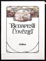 Budapesti üdvözlet. A régi Budapest korabeli képeslapok és reklámok tükrében. Szerk.: Kollin Ferenc. Bp., 1983, Helikon. Fekete-fehér fotókkal illusztrált. Térkép-melléklettel (Budapest fő- és székváros legújabb térképe, kész.: Homolka József, lépték nélkül, az 1896-os kiadás reprintje, 78,5x63 cm). Kiadói egészvászon-kötés, jó állapotban, kissé szakadt kiadói papírtokban.