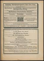 1917 Wien, Geschäfts-Vormerkblätter, napár magyarul írt naplószerű feljegyzésekkel