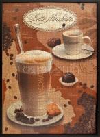 Latte Macchiato nagy méretű puzzle kirakva, keretben 50x70 cm