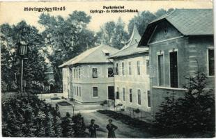 1923 Hévíz, Park részlet, György és Rákóczi házak (EK)