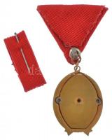 1964. "A Munka Érdemrend" bronz fokozata, zománcozott bronz kitüntetés mellszalagon, minia...