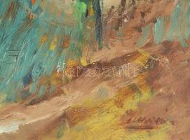 Marosán Gyula (1915-2003): Zebegény. Olaj, karton. Jelezve jobbra lent. Vetemedett. Apró sérülésekke...