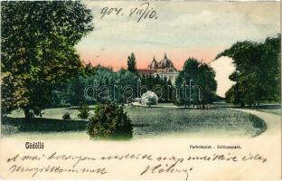 1904 Gödöllő, Királyi kastély és park. Nemesánszky Józsefné kiadása