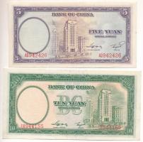 Kína 1937. 5Y + 10Y T:I- kis folt
China 1937. 5 Yuan + 10 Yuan C:AU small spot
Krause P#80-81