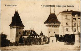 1922 Pannonhalma, A pannonhalmi főmonostor bejárata, apátság. Hangya Szövetkezet kiadása (EK)
