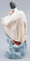 Szerelmespár népviseletben, orosz porcelán figura. Kézzel festett, jelzett, hibátlan, m: 27 cm