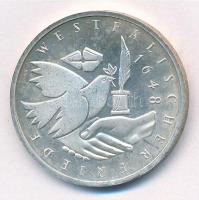 Németország 1998J 10M Ag "300. évfordulója a 30 éves háborúnak és vesztfáliai békének" T:1- patina Germany 1998J 10 Mark Ag "300th Anniversary end of 30 Years War - Peace of Westphalia" C:AU patina