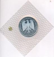 Németország 1997D 10M Ag "Heinrich Heine" fóliatokban T:PP fo. Germany 1997D 10 Mark Ag &q...