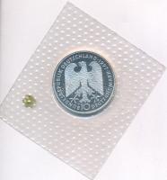 Németország 1997D 10M Ag "Heinrich Heine" fóliatokban T:PP fo. Germany 1997D 10 Mark Ag &q...