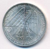 Németország 1996A 10M Ag "150 éve alakult a Kolping mozgalom" T:1- erős patina
Germany 19...