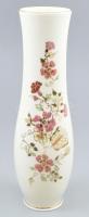 Zsolnay pillangó mintás porcelán váza, kézzel festett, jelzett. hibátlan, m: 25 cm