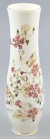 Zsolnay pillangó mintás porcelán váza, kézzel festett, jelzett. hibátlan, m: 25 cm