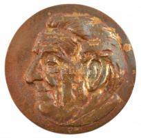 1945. &quot;Szent-Györgyi Albert Emlékérem 1945 VI. 9.&quot; kétoldalas bronz emlékérem (65mm) T:2 patina