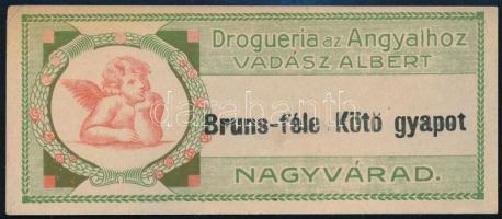 Drogueria az Angyalhoz Vadász Albert Nagyvárad címke