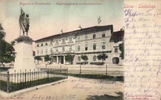 Lőcse with military monument