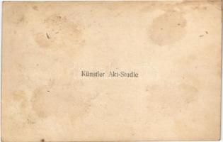 Künstler Akt-Studie / Meztelen erotikus hölgy / Erotic nude lady (non PC) (ragasztónyom / glue marks...