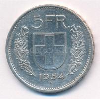 Svájc 1954B 5Fr Ag T:2 Switzerland 1954B 5 Francs Ag C:XF Krause KM#40