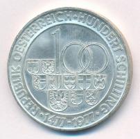Ausztria 1977. 100Sch Ag "Halli verde - Tirol" T:1- Austria 1977. 100 Schilling Ag "H...