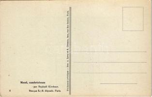 Maud, cambrioleuse. Marque L-E déposée Paris. Thrichromie artistique s: Raphael Kirchner