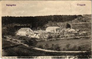 1921 Zayugróc, Ugrócváralja, Uhrovec; üveggyár / glass factory, glassworks (EB)