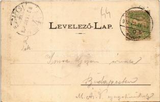 1902 Málnásfürdő, Malnas Bai; Margit kút, Hideg Herkules, Málnás-fürdő látképe. Gere István fényképé...