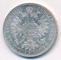 Ausztria 1878. 1Fl Ag "Ferenc József" T:1- karc Austria 1878. 1 Florin Ag "Franz Jose...