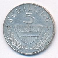 Ausztria 1962. 5Sch Ag T:2 Austria 1962. 5 Schilling Ag C:XF